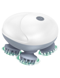 Masajeador Eléctrico de Cuero Cabelludo ORIA, 4 Garras, IPX6