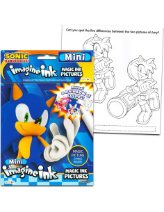 Conjunto de 12 Libros para Colorear Sonic - Tinta Mágica Sin Desorden 2
