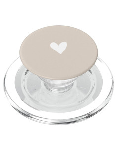 PopSockets PopGrip Magnético Corazón Minimalista Beige