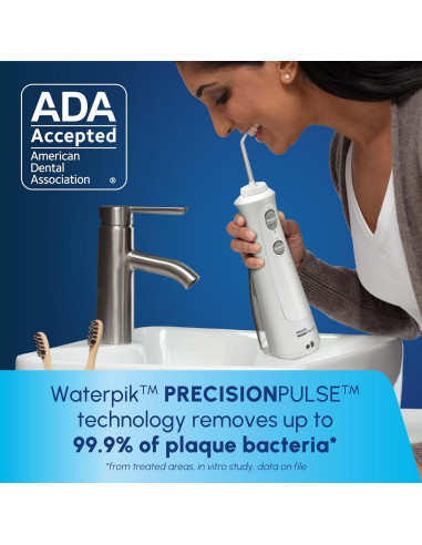 Hilo Dental Portátil Recargable Waterpik Cordless Pearl Blanco