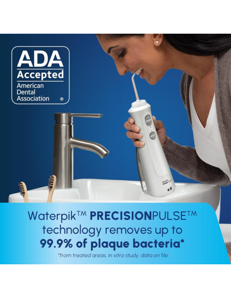 Hilo Dental Portátil Recargable Waterpik Cordless Pearl Blanco Hilo Dental Portátil Recargable Waterpik Cordless Pearl Blanco