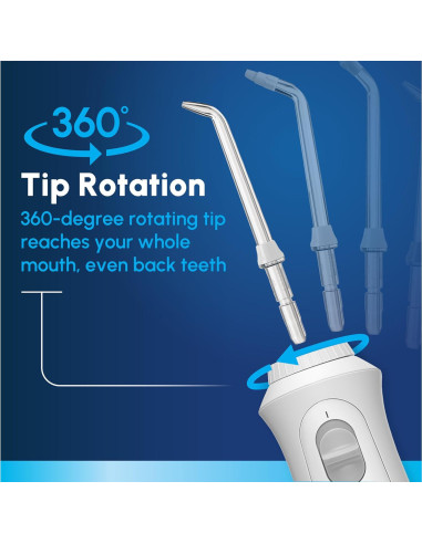 Hilo Dental Portátil Recargable Waterpik Cordless Pearl Blanco