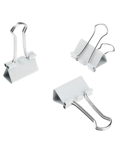 Clips de Encuadernación HAHIYO Acero Resistente 32 mm 13 Piezas