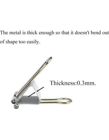 Clips de Encuadernación HAHIYO Acero Resistente 32 mm 13 Piezas