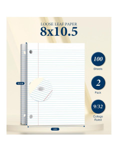 Papel Suelto Rayado Universitario PINJINGPRO 100 Hojas 2