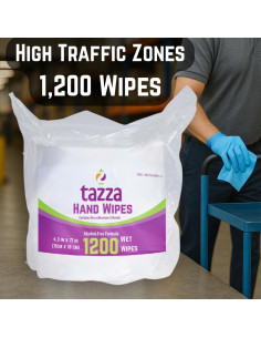 Toallitas Húmedas Tazza 1200 Conteo - Limpieza Eficiente 2