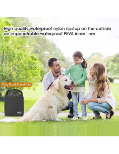 Bolsa de Almacenamiento para Comida de Perro SFIUYDS 12L Negra 2