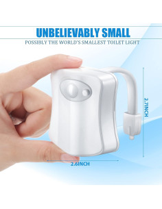 Luz Nocturna para Inodoro Honoson 15 Paquetes 16 Colores LED 2