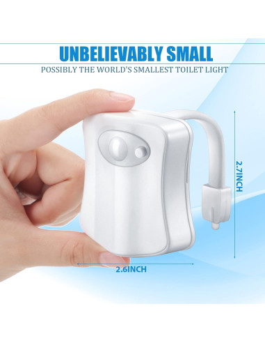 Luz Nocturna para Inodoro Honoson 15 Paquetes 16 Colores LED