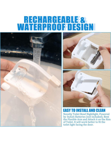 Luz Nocturna para Inodoro Honoson 15 Paquetes 16 Colores LED