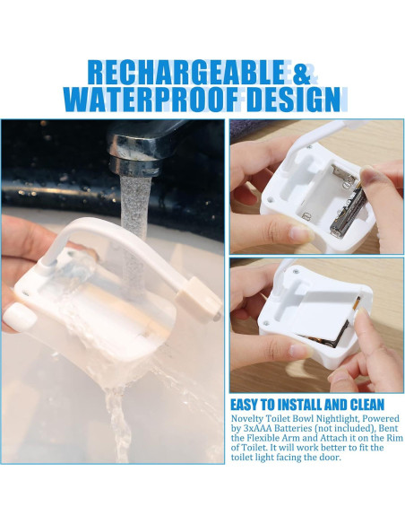 Luz Nocturna para Inodoro Honoson 15 Paquetes 16 Colores LED