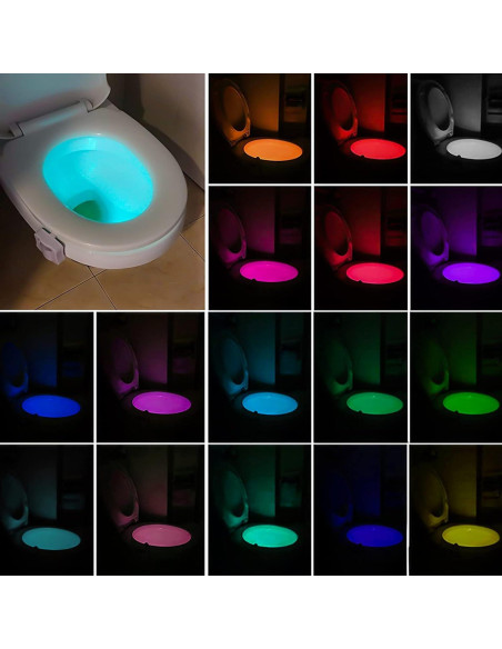 Luz Nocturna para Inodoro Honoson 15 Paquetes 16 Colores LED