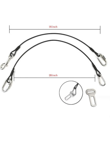 Cinturón de Seguridad para Perros Sonku Ajustable 40-101 cm