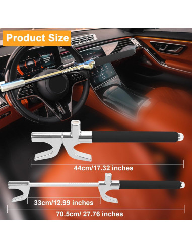 Bloqueo de Volante Antirrobo Turnart LCS034-US2 Negro