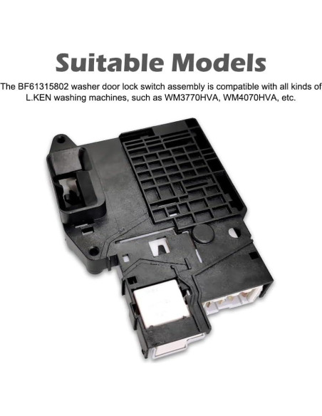 Interruptor de bloqueo de puerta de lavadora FNTMNO 22413630