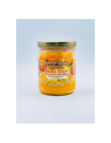 Candelas Exterminador de Olores de Humo Naranja Limón 10cm