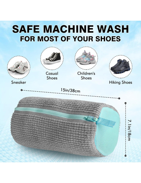 Bolsa de Lavado de Zapatos XPIZO Talla Única Gris 100% Segura Bolsa de Lavado de Zapatos XPIZO Talla Única Gris 100% Segura