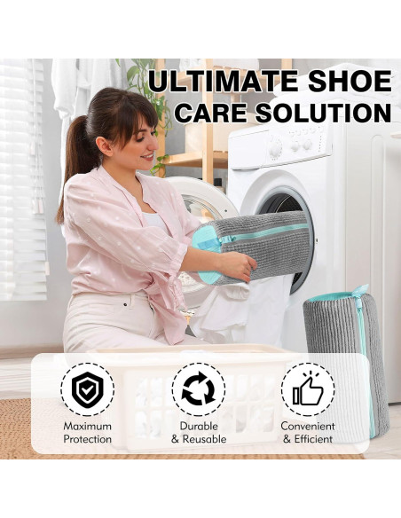 Bolsa de Lavado de Zapatos XPIZO Talla Única Gris 100% Segura Bolsa de Lavado de Zapatos XPIZO Talla Única Gris 100% Segura