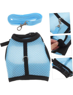 Conjunto de Arnés y Correa para Conejos FOMIYES Azul 2 Pcs 2
