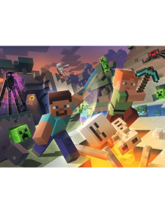 Rompecabezas Ravensburger Monster Minecraft 100 Piezas XXL 2
