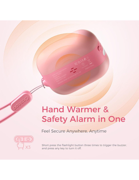 Calentador de Manos Recargable OCOOPA Heatcube Rosa 50C