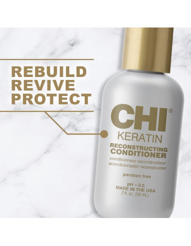 Acondicionador Reconstructivo CHI Keratin 59 ml - Libre de Sulfatos
