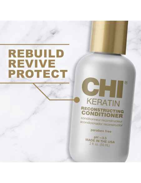 Acondicionador Reconstructivo CHI Keratin 59 ml - Libre de Sulfatos