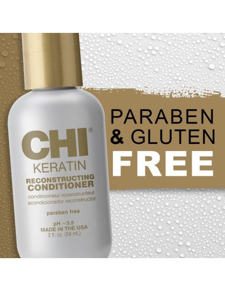 Acondicionador Reconstructivo CHI Keratin 59 ml - Libre de Sulfatos