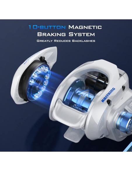 Carrete de Pesca Baitcasting KastKing Centron Lite 0.22 KG