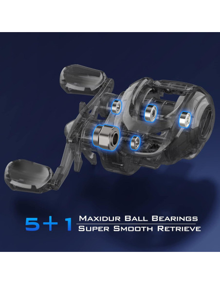 Carrete de Pesca Baitcasting KastKing Centron Lite 0.22 KG