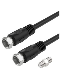 Cable Coaxial RG6 30.48 cm Ullnosoo con Acoplador F Hembra