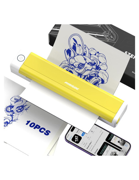 Impresora de Plantillas de Tatuaje Inalámbrica HANGZHOU 2000mAh