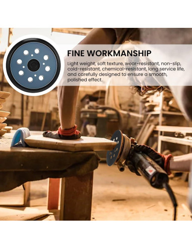 2 Almohadillas de Reemplazo para Lijadora Orbital DeWalt 5"