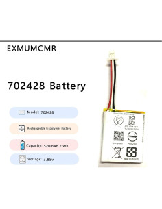 Batería Li-Polímero 702428 FENGMAI para Sony WF-1000XM4 3.85V 520mAh 2