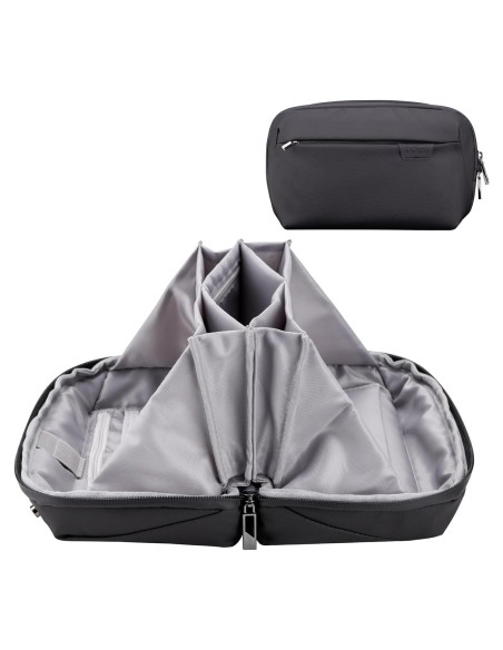 Organizador de Cables DDgro Bolsa de Viaje Negro 24.9x8.9x14.7cm