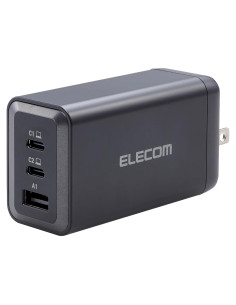 Cargador de pared USB-C 120W ELECOM, 3 puertos, carga rápida
