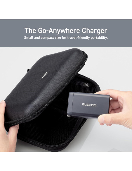 Cargador de pared USB-C 120W ELECOM, 3 puertos, carga rápida