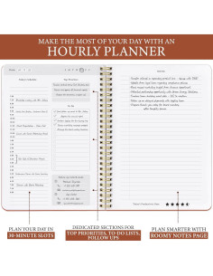 Planificador Diario No Fechado Only Zest 164 Páginas Rojo Terracota 2