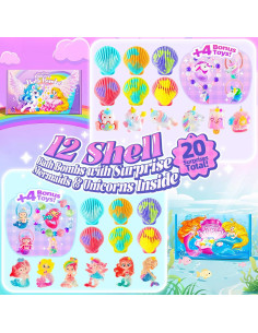 Bombas de Baño Aromáticas BreezeDream - Set de 12 con Juguetes 2