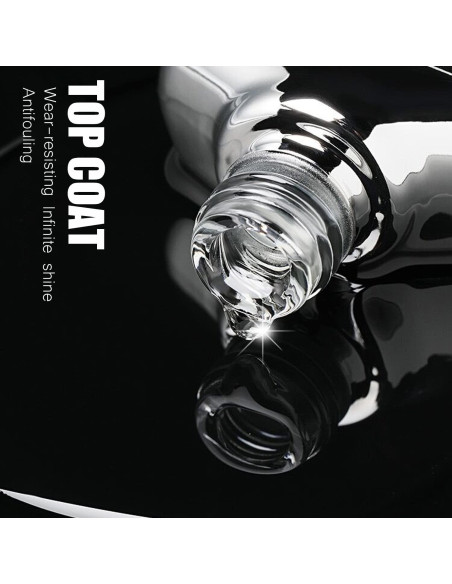 Capa Superior Brillante Vishine 2Pcs 16ml Larga Duración