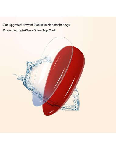 Capa Superior Brillante Vishine 2Pcs 16ml Larga Duración