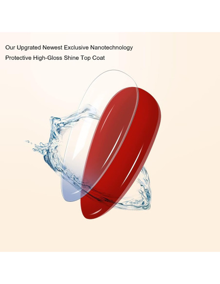 Capa Superior Brillante Vishine 2Pcs 16ml Larga Duración