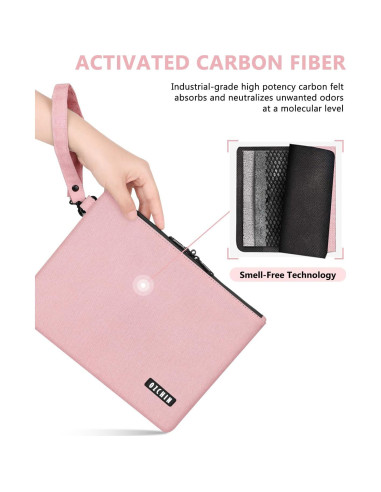 Bolsa a Prueba de Olores OZCHIN 27.94x20.32cm Rosa