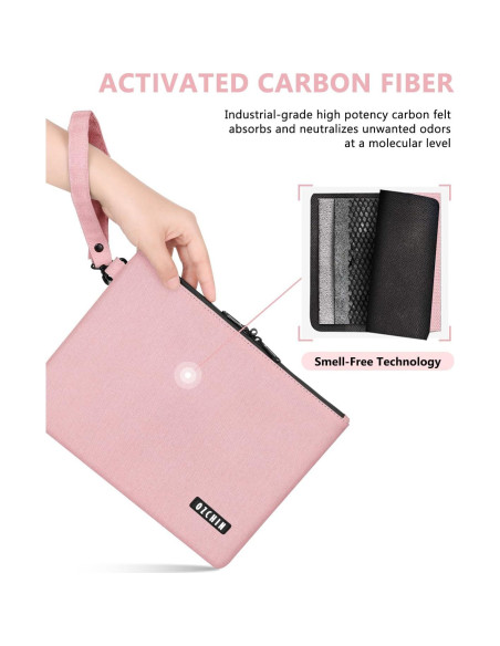 Bolsa a Prueba de Olores OZCHIN 27.94x20.32cm Rosa