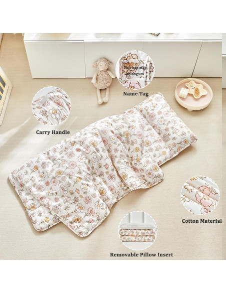 Colchoneta para Siesta Niños DuShow Floral 134.6x53.3cm Colchoneta para Siesta Niños DuShow Floral 134.6x53.3cm