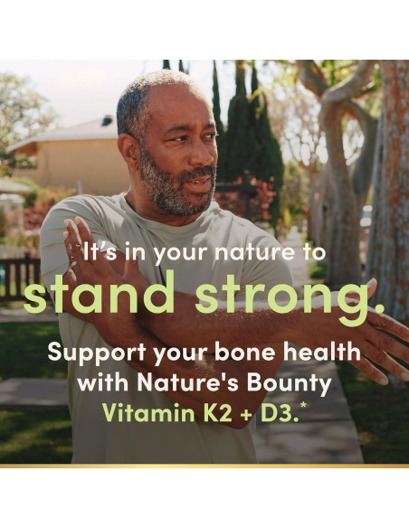 Suplemento Vitamina D3 K2 Nature's Bounty 60 Cápsulas Suplemento Vitamina D3 K2 Nature's Bounty 60 Cápsulas