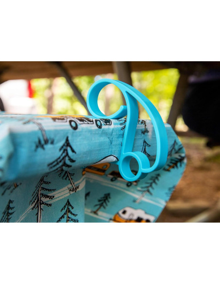 Abrazaderas Retro para Manteles Camco - Paquete de 4 - Diseño RV