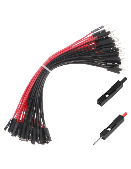 Cables de Salto Macho a Hembra 15CM 60-Pack Hellotronics