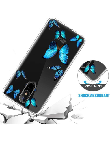 Funda Protectora TPU LG K30 2019 / Aristo 4 Plus - Mariposa Clara