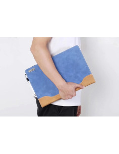 Funda Protectora para Laptop LG Gram 16" Cuero PU Azul 2